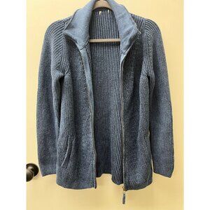 Women’s shade of blue zipper sweater